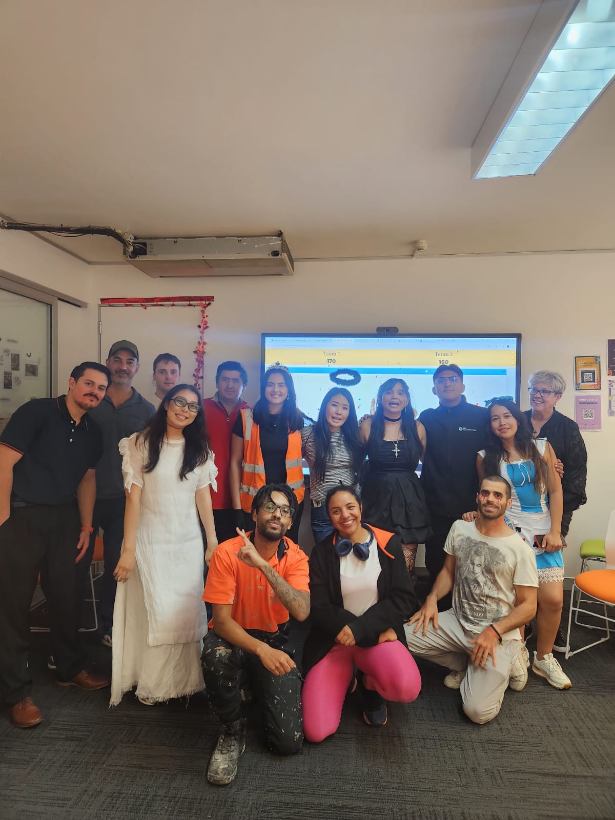 Halloween group photo